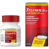 Tylenol Alivia El Dolor De La Artritis 100 Caps 8 Hrs Eg F3 Sabor Sin Sabor