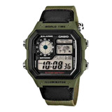 Relógio Bicolor Masculino Casio Multifunção Ae-1200whb-3bvdf