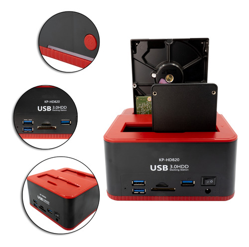 Leitor Hd Externo Dock Station Ssd Sata Usb 3.0 Pc Notebook