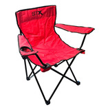 Sillon Director Plegable Playa Camping Portavaso Premium Color Rojo