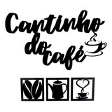Kit Cantinho Do Café 4 Peças - Decoração De Parede Sthoudt