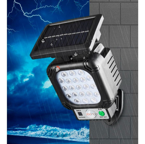 Lampara Led Con Panel Solar Y Sensor 21 Leds Impermeable