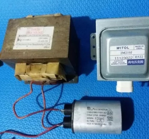 Magnetron + Trafo + Capacitor Do Microondas Electrolux Mef41