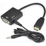 Convertidor Hdmi A Vga Con Sonido (incluye Cable De Audio)