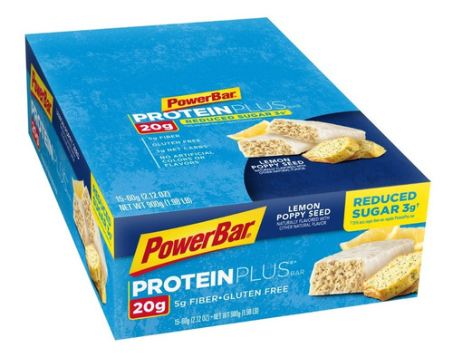 Power Bar Barra Plus Natural Super Food Pak 15 Pz Low Sugar