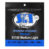 Encordoamento Guitarra Sit 011 Power Wound Medium Light S115