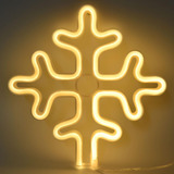 Christmas Neon Sign, Cute Snowflake Shape Decorative