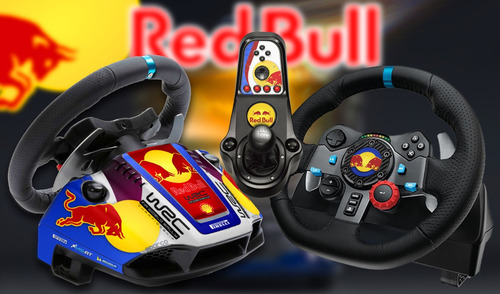 Skin Volante G25 G27 G29 G920 G923 Wrc Red Bull Com Cambio