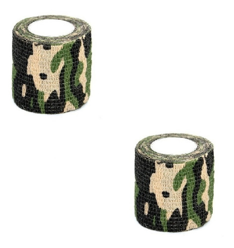 Kit 2x Fitas Auto Adesiva Camotape 4,5m Diversos Camuflados 