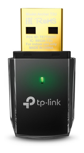 Adaptador De Red Usb Archer T2u V3 Ac600 Tp-link Inalambrico