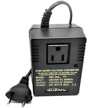 Convertidor De Voltaje Simran 220v-110v, 200 Vatios