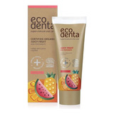 Eco Denta Pasta Dental Kids +2 75 Ml Libre De Fluor Orgánica