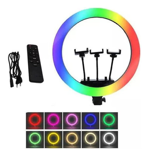 Aro De Luz Led 45cm Profesional + Soporte Cel X3 +trípode 2m