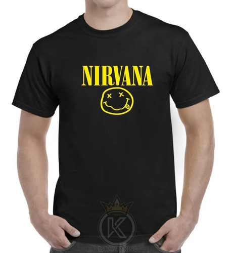 Polera Nirvana - Rock - Banda - Musica -  Estampaking