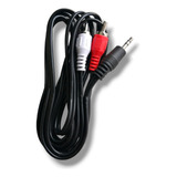 Cable  Audio Plug 3.5 A 2 Rca Negro