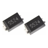 Diodo Rectificador Schottky Ss24 Smd (pack X 10)