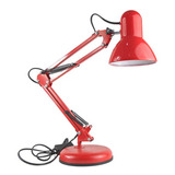 Abajur Luminária Articulada Desk Lamp - Vermelho