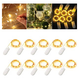 Cadena De Luces Hadas Con Pilas 3m 30led Luz Cálido 10pcs