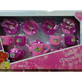 Juego De Te Niñas  Princesas De Disney 19 Pzas  Original