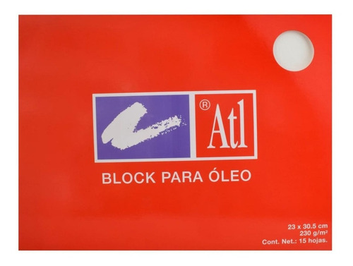 Block Para Óleo Atl Rodin 23 X 30.5 Cms 230 Gramos 15 Hojas