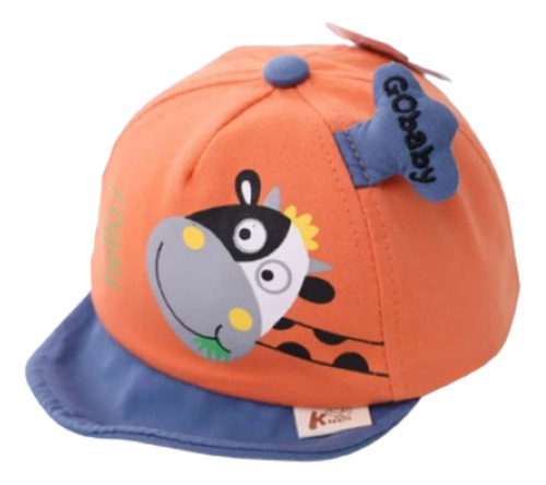 Gorra Cachucha Para Niños Diseño Animales Vaca