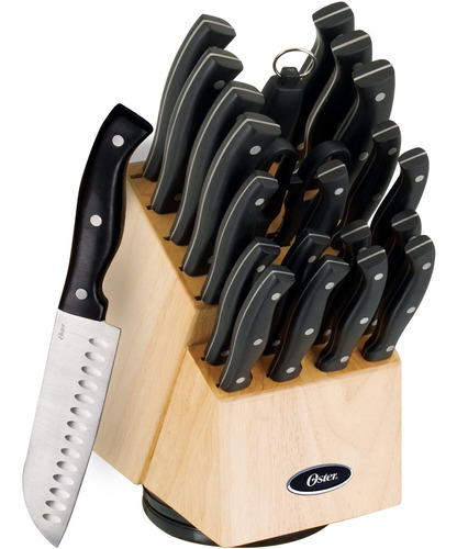 Juego De Cuchillos De Cocina Con Bloque 22 Ppzasnegro Oster