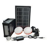 Kit Painel Solar Portátil Multifuncional /alta Potência+led