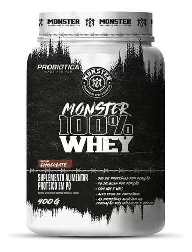 Probiotica Monster Whey Concentrado\isolado 900g Chocolate