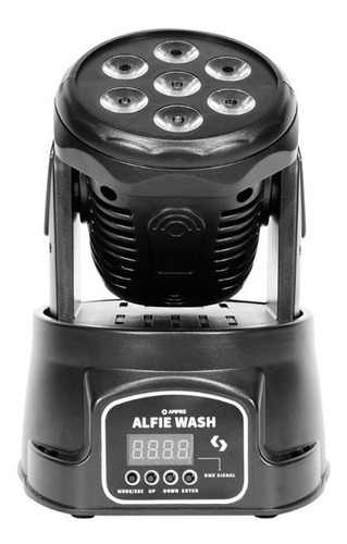 Cabezal Movil Led Alfie Wash 7 Leds De 8 Watts Rgbw Tecshow 