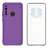 Capa Capinha Case Compatível Redmi Note 8 + Película 3d