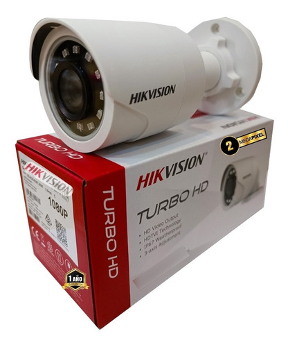 Cámara Bala Hikvision Turbo 4 Hd 1080p 20m 24 Leds