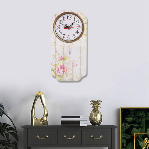 Reloj De Pared Hermoso Estilo Elegante Sala De Estar Colgand