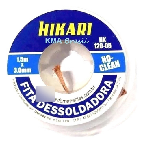 Fita / Malha Dessoldadora - 1,5m X 3mm - Hikari Hk-120-05