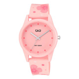 Reloj Q&q By Citizen V08a-004vy Para Mujer Sumergible 10 Atm