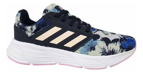 Tenis Mujer adidas Glaxy 6 Negro- Multicolor