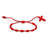 Pulsera Roja Protección Decenario Denario Rosario