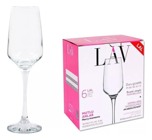 Copas De Champagne Espumante Premium Lav 230ml (x6)