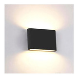 Aplique Bidireccional Led Aluminio Ext Negro 7,2w Alar Bael