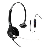 Kit C/ 5pçs Headset Usb Voip C/ Tubo De Voz Premium Fp 360