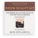 Kit De Cejas Makeup Revolution, Paleta Para Definir Cejas Pe