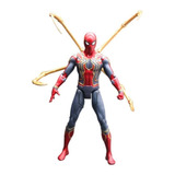 Muñeco Spiderman Con Patas Articulado Traje Metalizado Araña