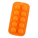 * Molde Silicon 10 Calabazas Halloween Fondant Choco Jabon