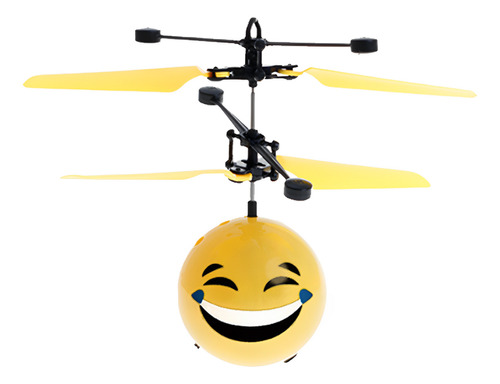 Coleção Infantil Drone Smile Emoji Helicóptero Voa C/ Sensor