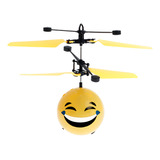 Coleção Infantil Drone Smile Emoji Helicóptero Voa C/ Sensor