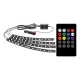 Tira De Luces Led M Interior Car 9122, 4 Unidades, App Contr