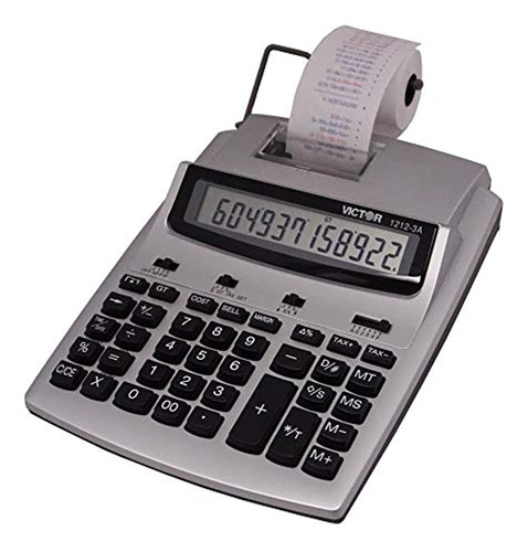 Calculadora De Impresión Comercial De 12 Dígitos Victor 1212
