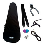 Kit P/ Violão Capa Luxo + Suporte + Correia + Acessórios