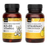 Pack Cápsulas Vitamina K2 + D3 Y Vitamina C