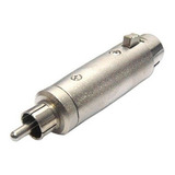 Conector Plug Adaptador Xlr Fêmea Para Rca Macho