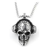 Collar Cadena Cráneo Calavera Vikingo Mujer Hombre Moda